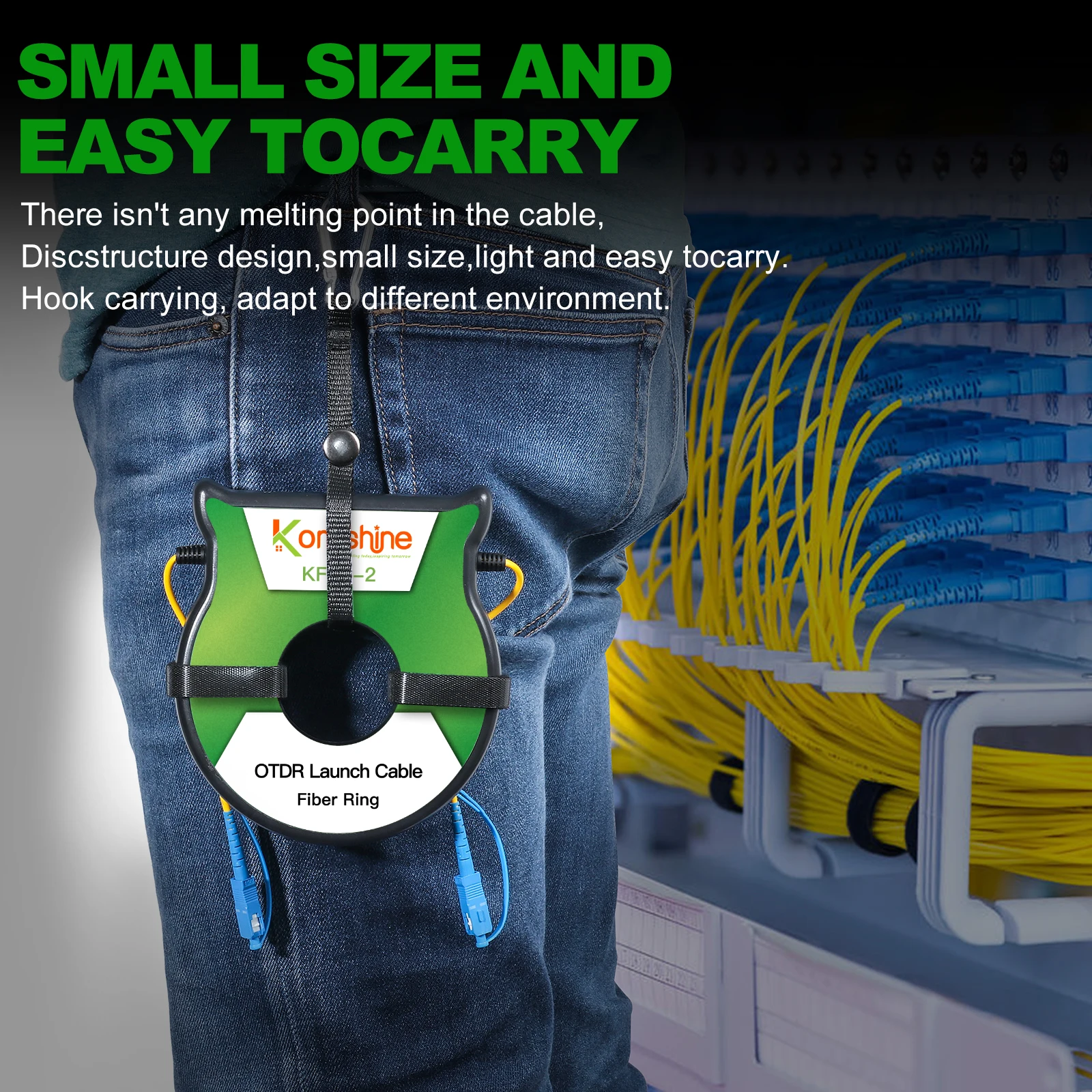 Kabel światłowodowy OTDR Launch Cable Box 1KM G652D 9/125μm, jednomodowy, do testowania światłowodów, przedłużacz, eliminator martwego pola. — zdjęcie produktu 6