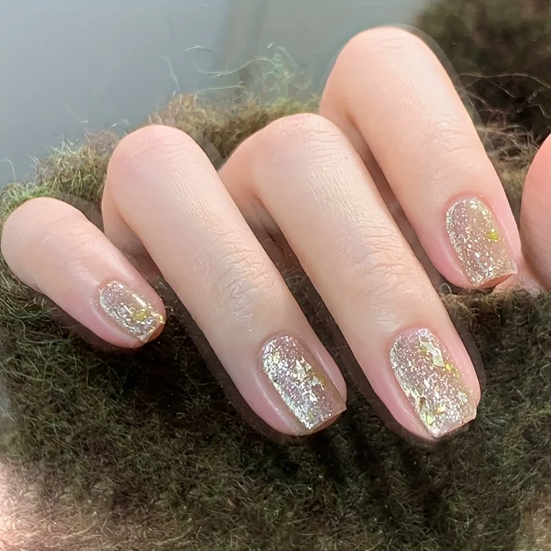 S74 partial solar eclipse golden brown baking free cat eye nail polish, quick drying and lasting with a magnet