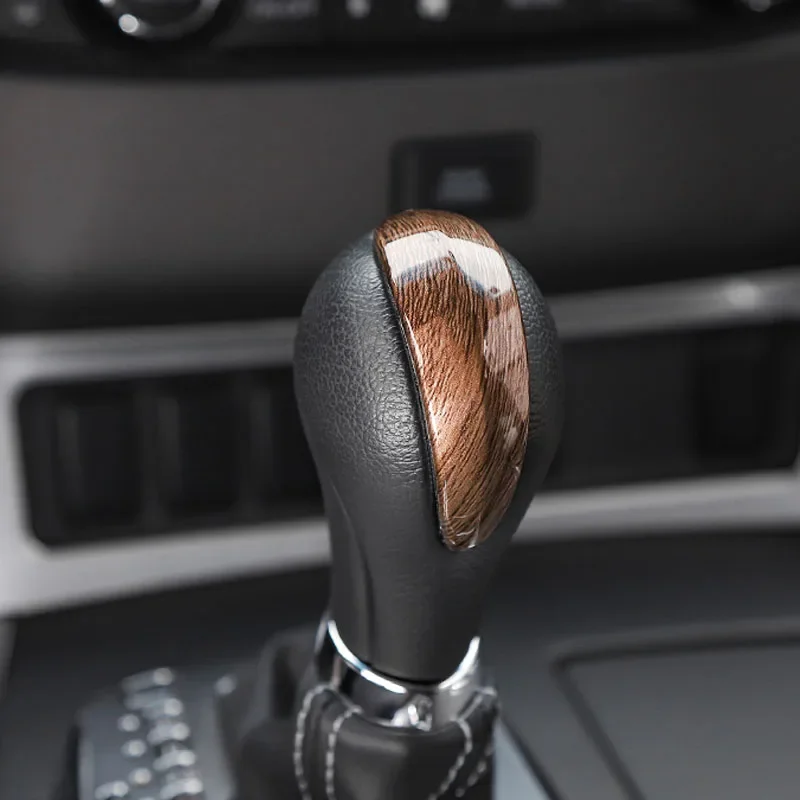 Car Interior Mouldings Carbon fiber color Shift Knob Decorator Cover Fit For Nissan Patrol Y62 2017 2018 2019 2020 Accessories