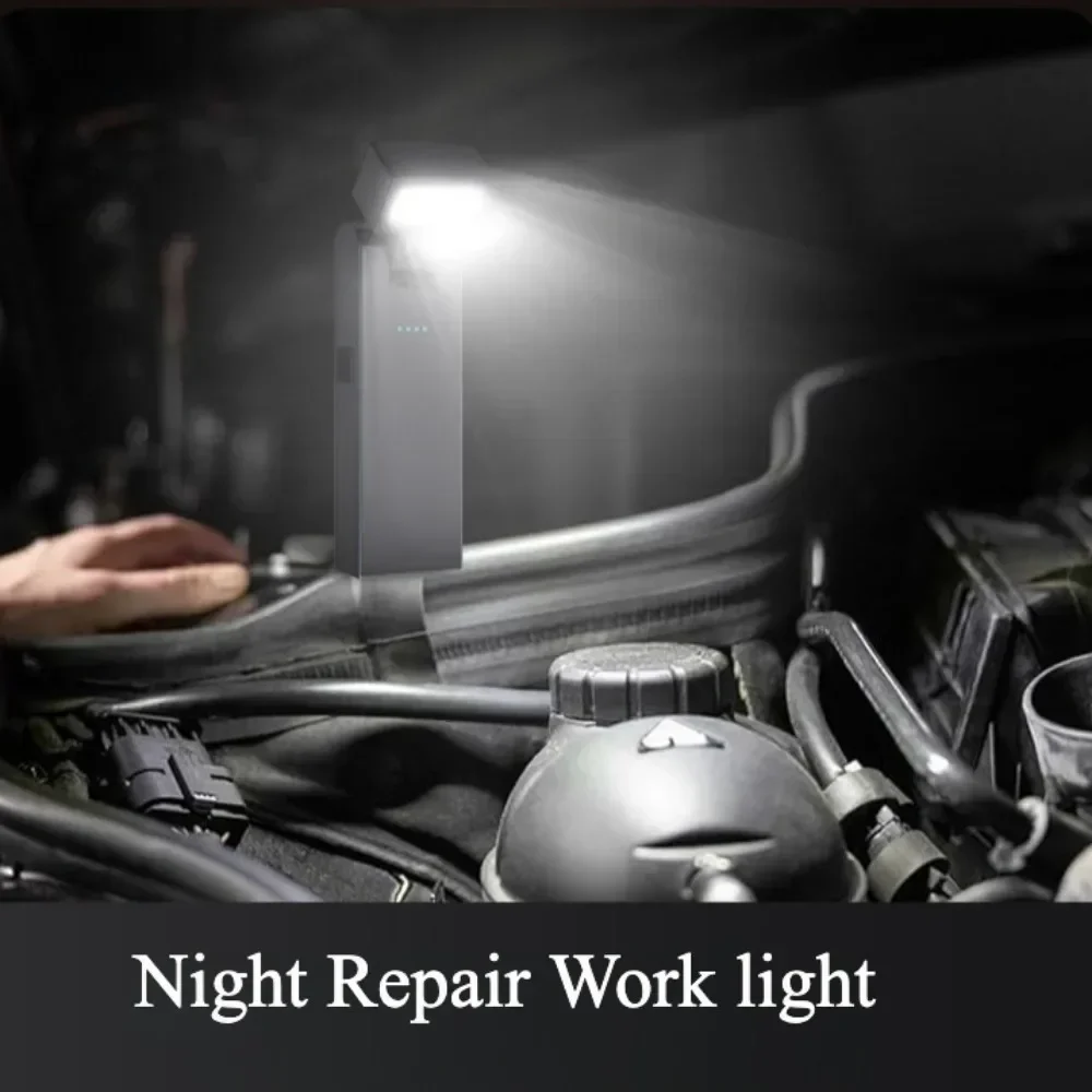 LONGRIVER LR01 Portable LED Flashlight Rechargeable Work Light 180° Rotatable Emergency Torch For Outdoor Camping Car Inspection