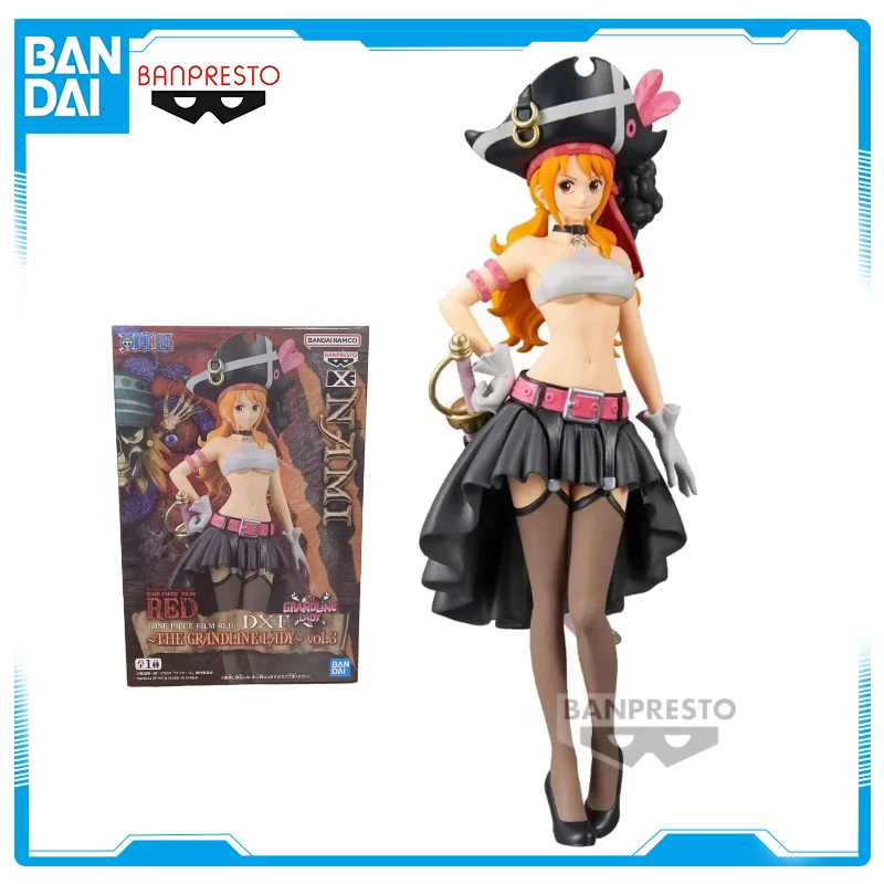 

В наличии Bandai Original BANPRESTO Аниме ONE PIECE FILM RED DXF Nami ПВХ Фигурка Фигурки Модель игрушки WY