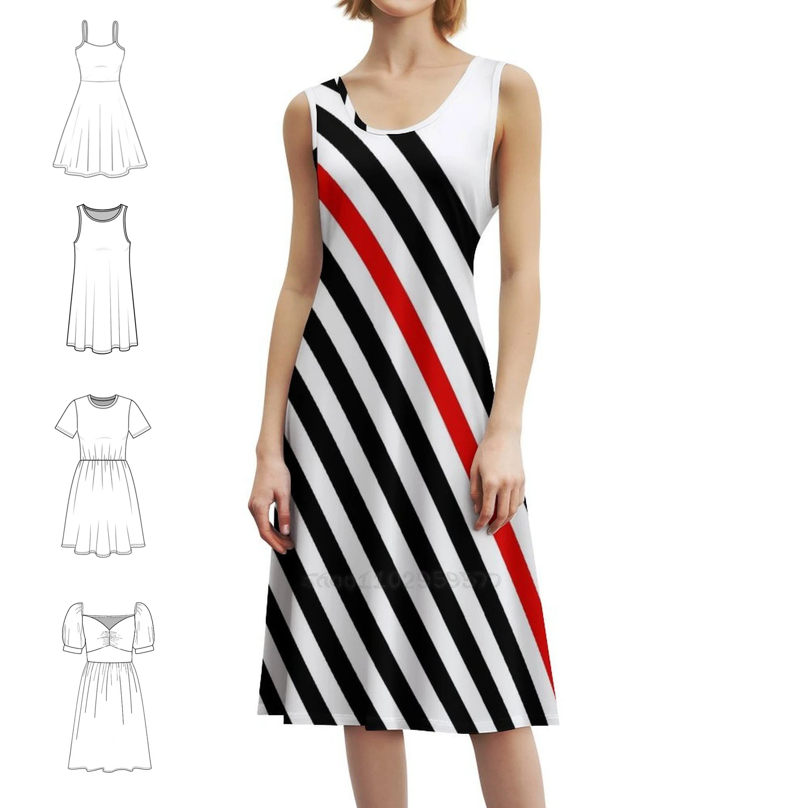 

Шикарное платье в стиле бохо 80-х годов, элегантное модное пляжное платье для свадебной вечеринки, диагональное платье в полоску 80-х 90-х годов, ретро, свежее вечернее платье для женщин