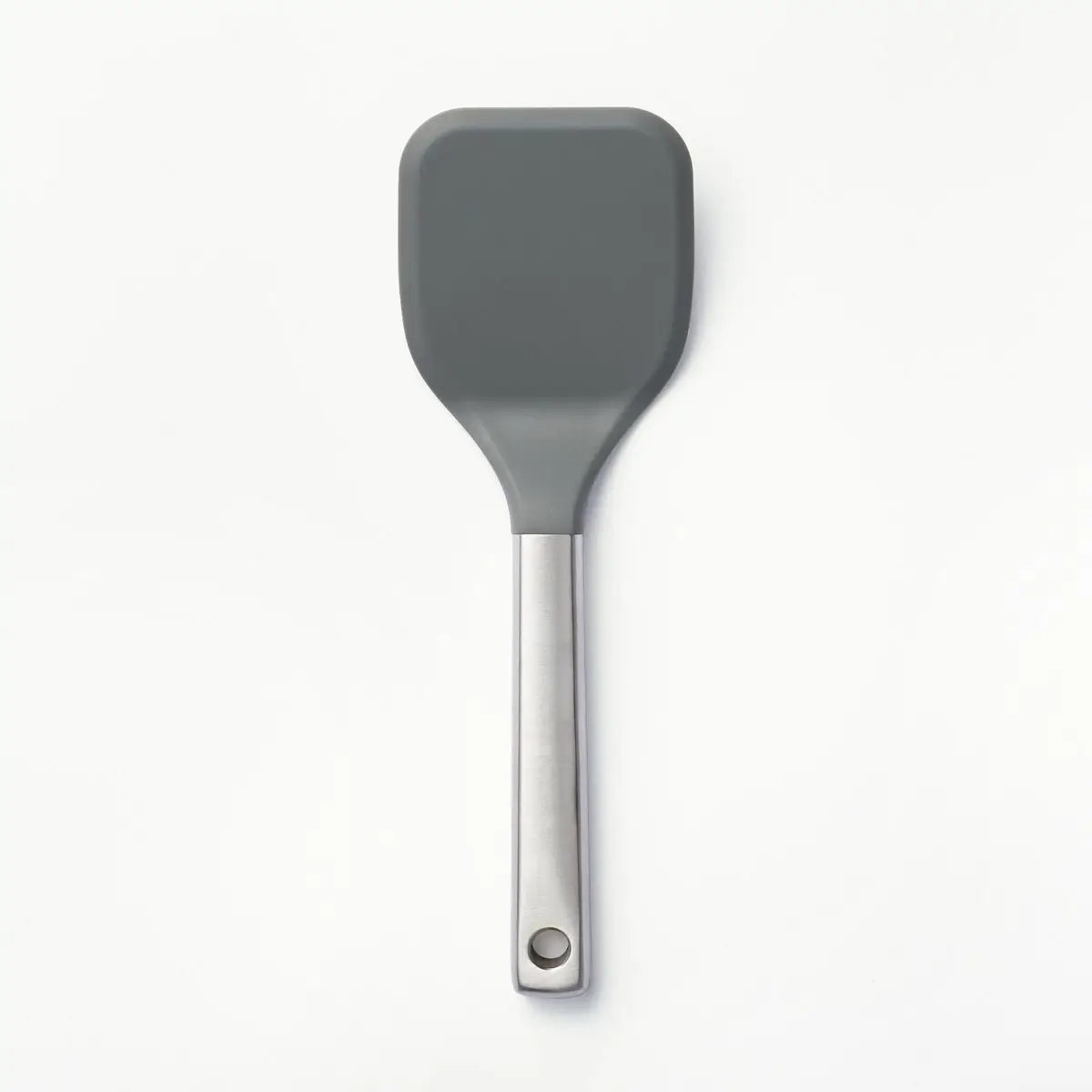 

Stainless Steel with Silicone Cookie Spatula Dark Gray: Dishwasher-Safe Kitchen Utensil, Solid Turner