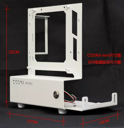Mini ITX Open Chassis Sea View Room Portable Host Empty, Simple and High Aesthetic Value PC Case for Desktop Computer
