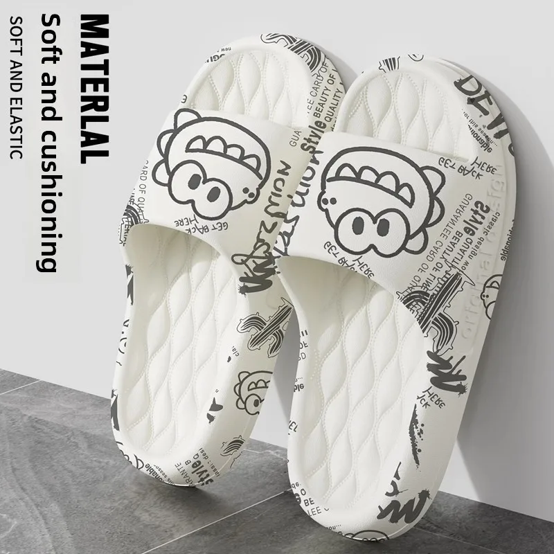 

EVA Anti-Odor Men's Slippers Non-Slip Indoor Home Bathroom Couple's Pair Comfortable Autumn Winter Seasonal Wear