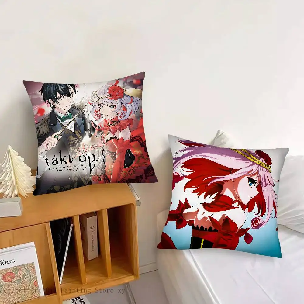Adventure Anime Takt Op D-Destiny Pillow Case Fashion Square Pillowcase Bedroom Sofa Room Ins Decoration Leisure