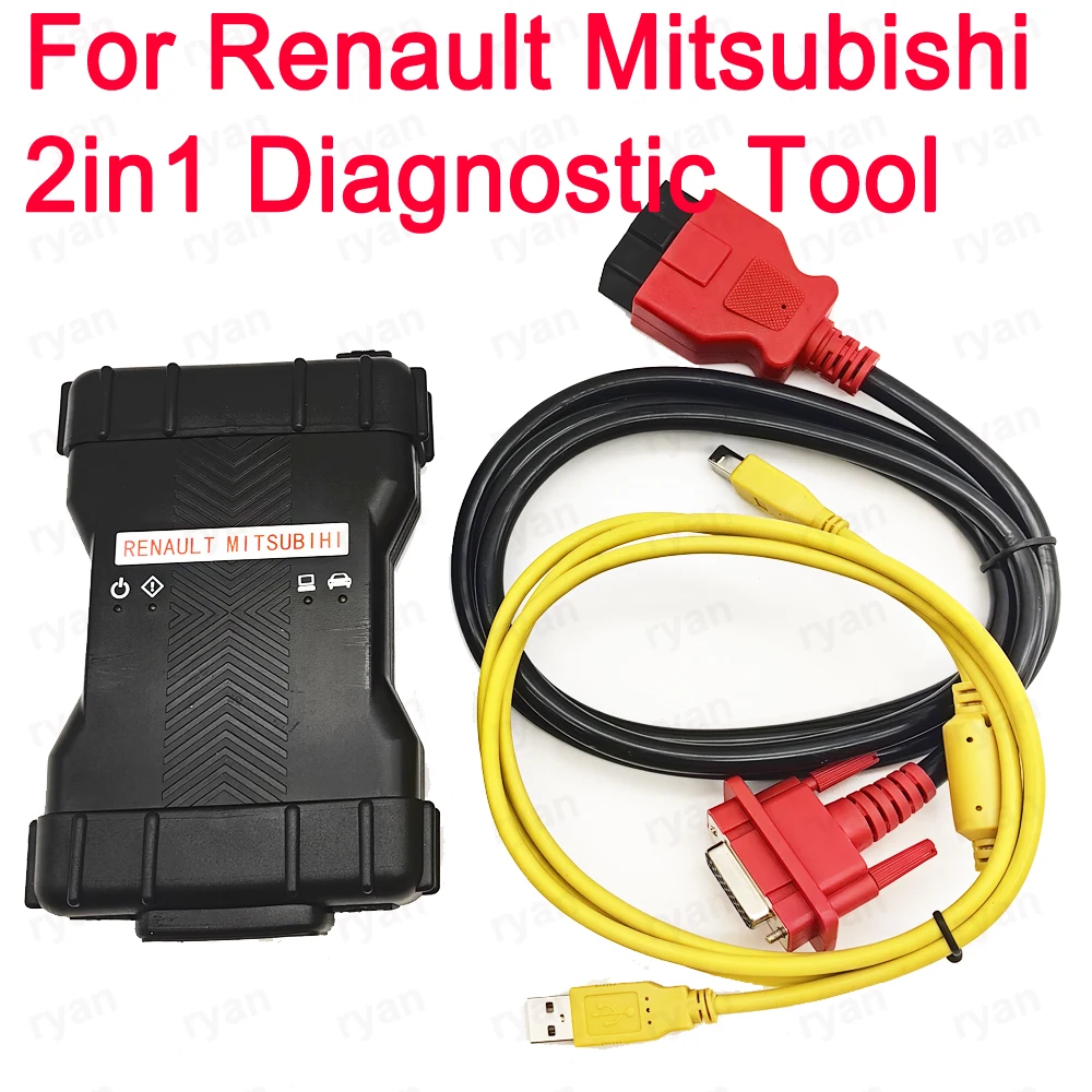 For Renault Mitsubishi car diagnostic Tools with CD software V236 obd 2 interface scanner can clip Auto Scanner Tool