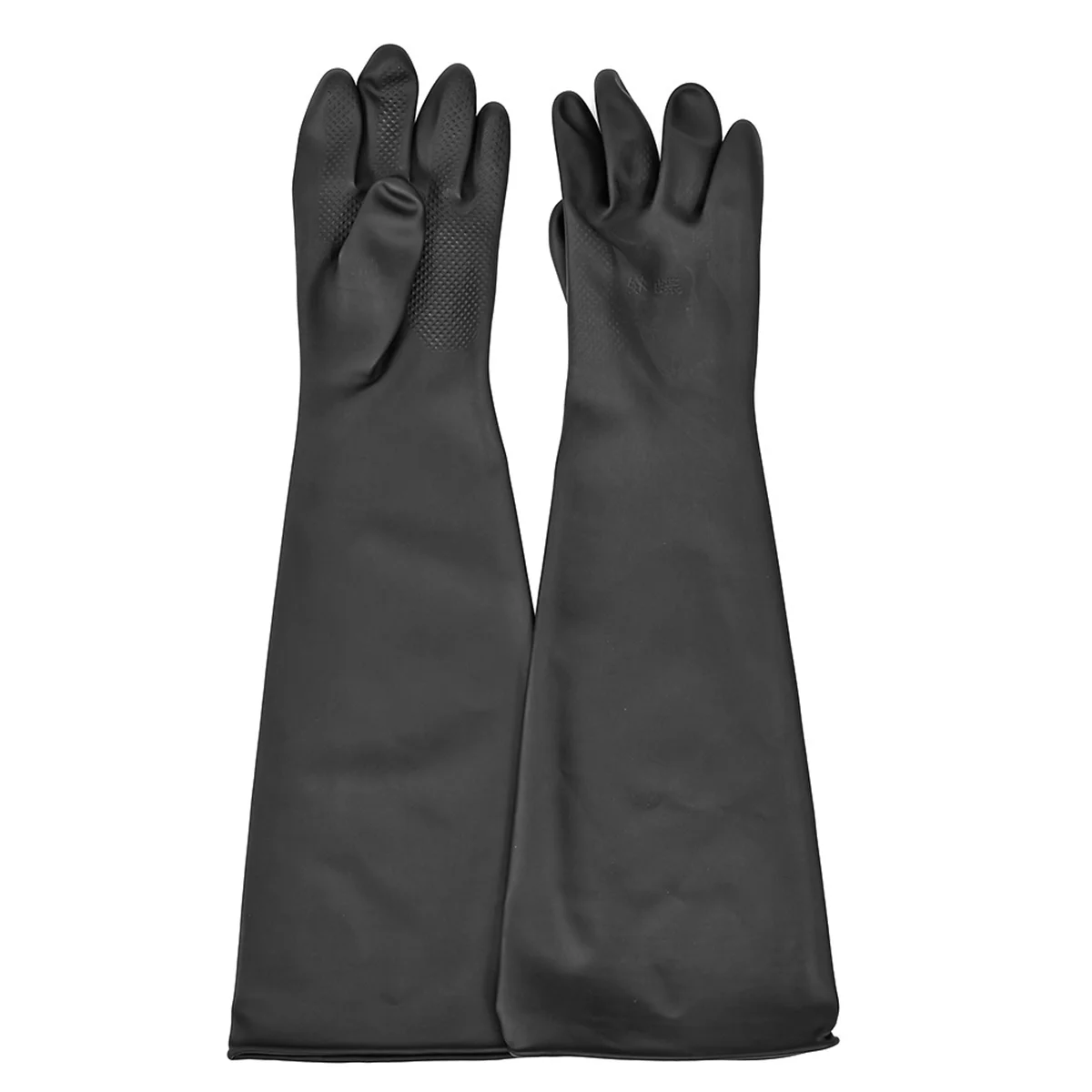 Blast Rubber Gloves for Sandblasting Sandblaster Sand Blast Cabinet Sandblasting Gloves SandBlaster Parts 60cm Black