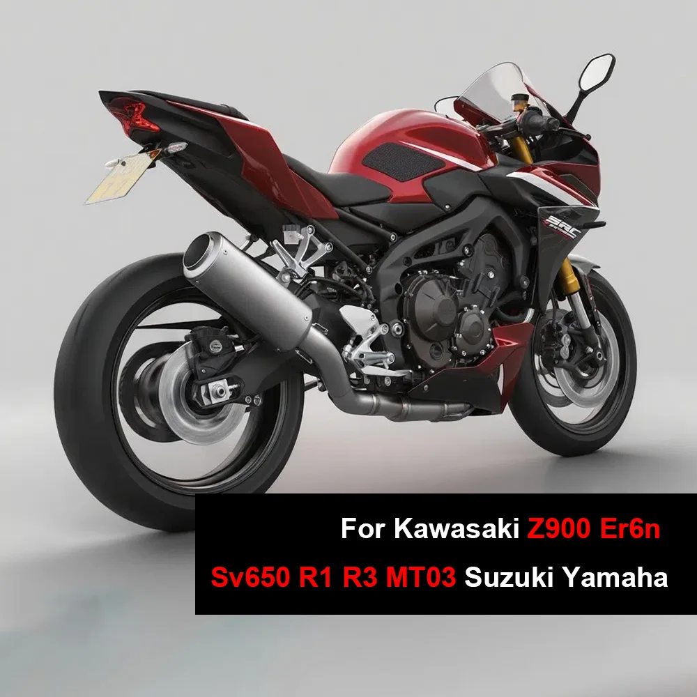 مناسبة لكاواساكي ZX6R ZX-6R ZX6R أنظمة العادم والعادم للدراجات النارية أنبوب العادم 2009-2020