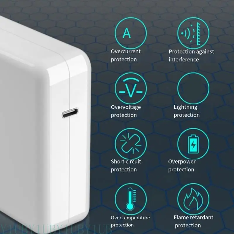 

Y1UB USB C 100W Адаптер быстрая зарядка кабель C Кабель C 180 см для всех гаджетов USB C