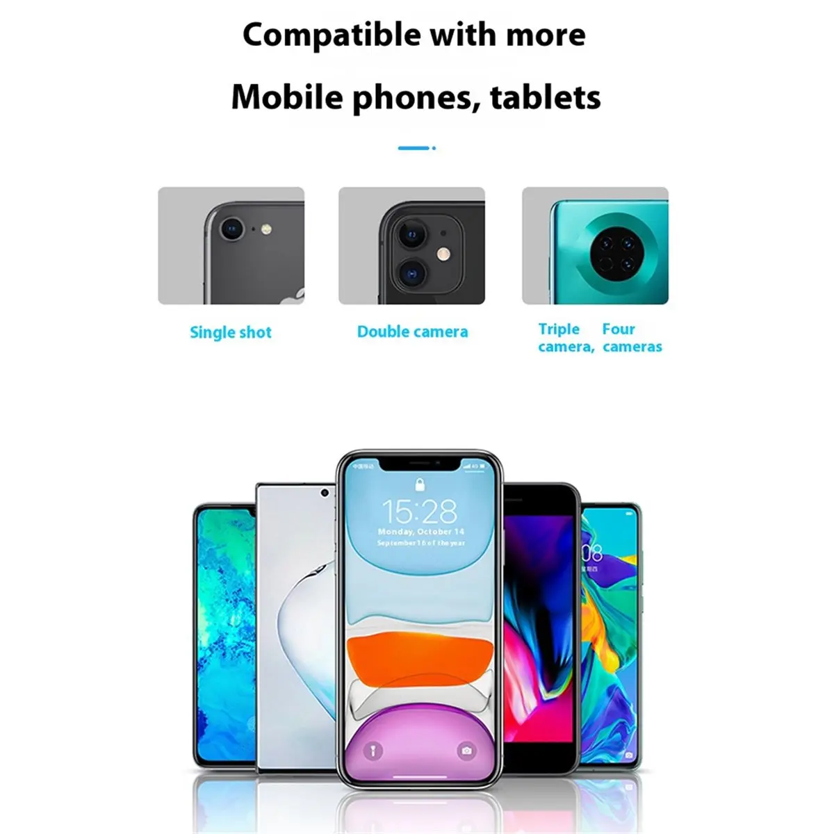 

(A15I) 65-мм портретный телеобъектив для телефона, без искажений, полноэкранное изображение, портретный телеобъектив