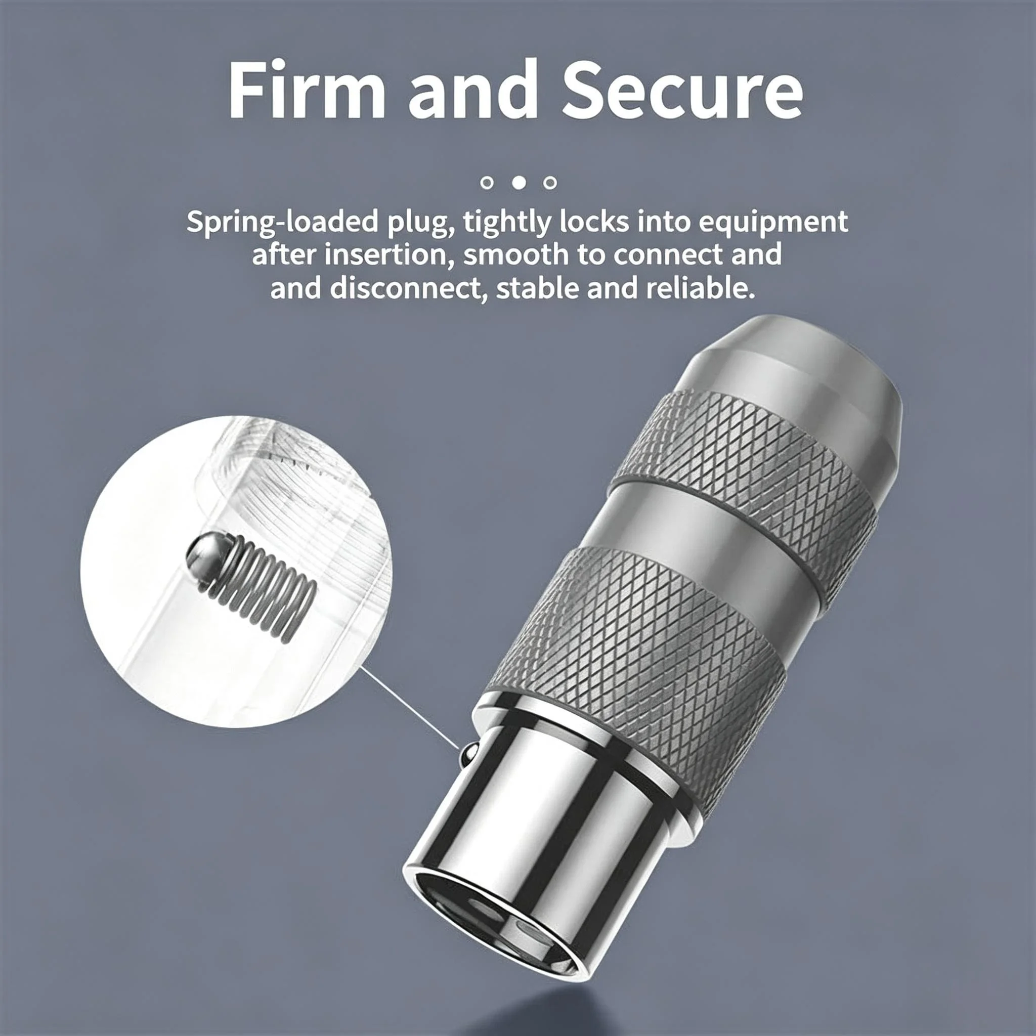 1PC Viborg 4Pin Balanced XLR Male Female Plug Rhodium Plated Pure Copper DIY Headphone Microphone Connector