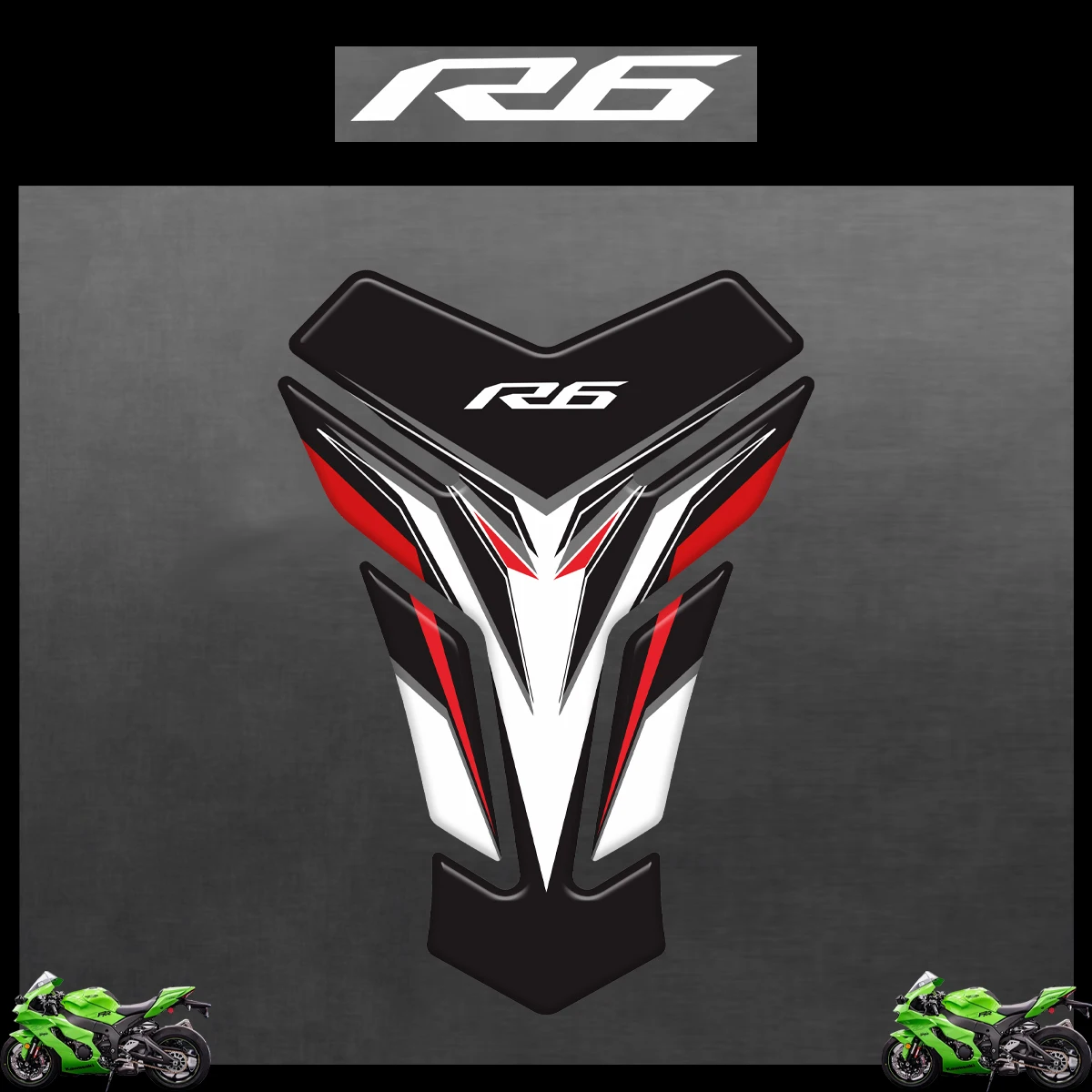 3D Motorcycle Tank Pad Protector Stickers For Yamaha YZF-R6 R6 R 6 R6S