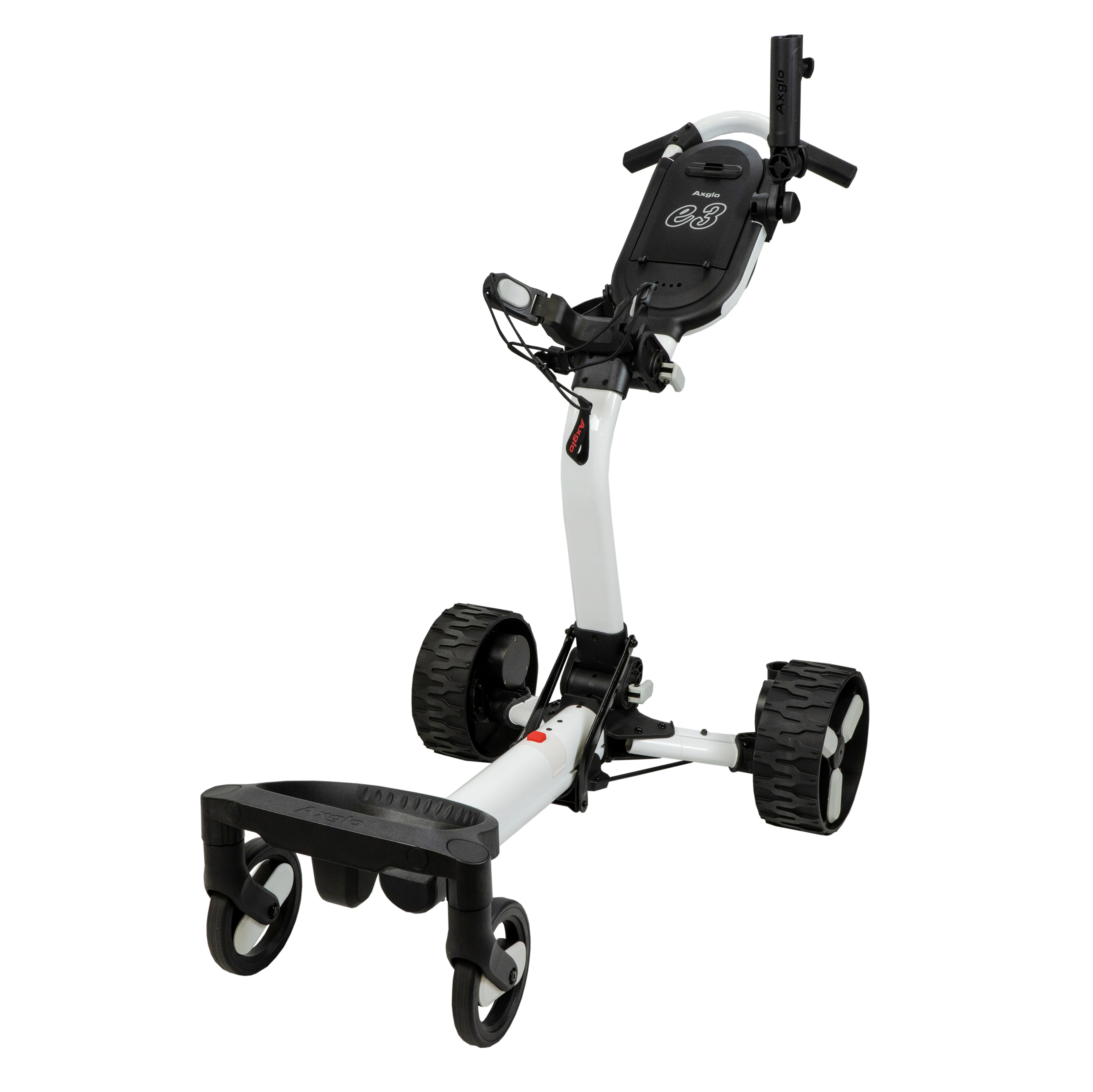 

Lightweight Golf Caddie 440W Dual Power Motor Electric Golf Push Cart With Follow-me Anti-tip 4-Wheel Stable Golf Trolley