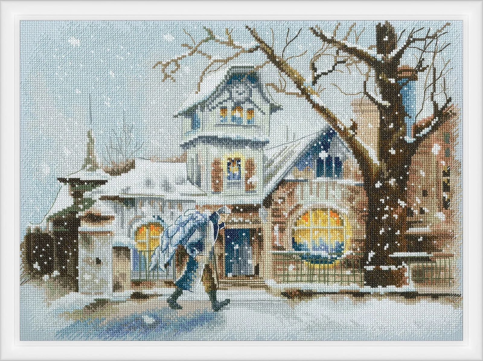 Quality Beautiful Counted Cross Stitch Kits Embroidered Home Decoration   winter responsibilities 46-37