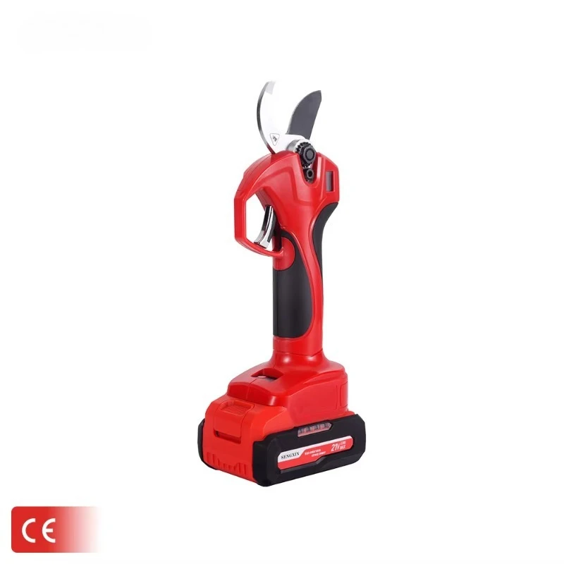 Professional Electric Pruner 33mm Cordless Progressive Battery Powered Scissors Vineyard Pruning Electric Pruning Shears