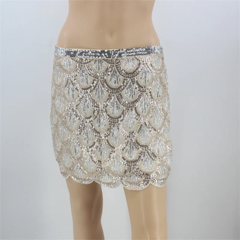 New Wave Hip Fish Scale Skirt Half Skirt Sequins Ocean Museum Mermaid Performance Beach Bikini Fish Scale Skirt
