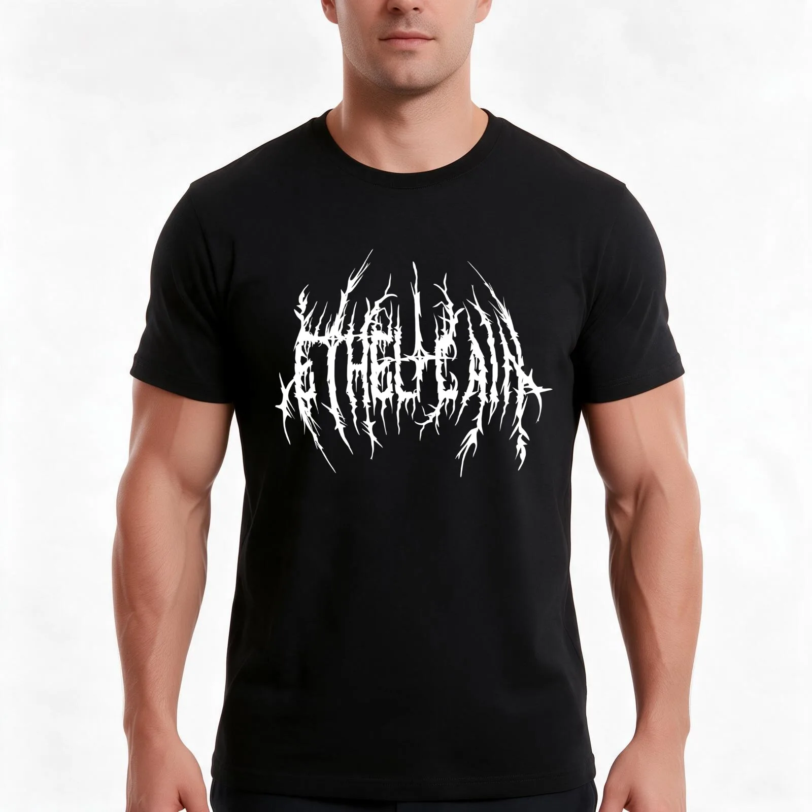 Ethel Cain black metal logo T-Shirt Summer Casual Cotton Tee Oversized Streetwear Tops Vintage Graphic Print 100% Cotton