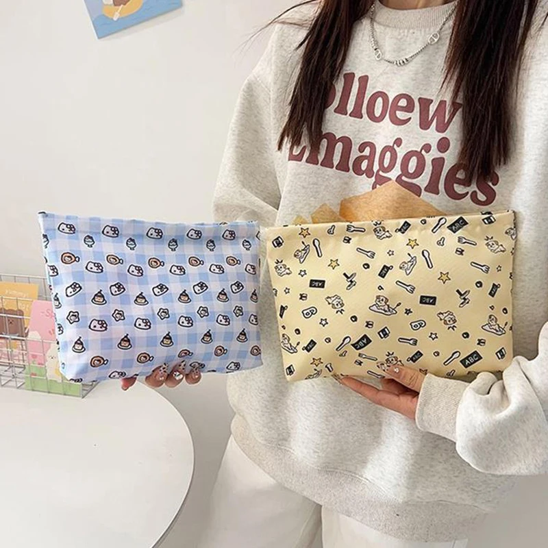 Sanrio Hello Kitty Dames Cosmetische Zakken Grote Capaciteit Opbergtas Reizen Draagbare Clutch Toilettas Etui Meisje Cadeau