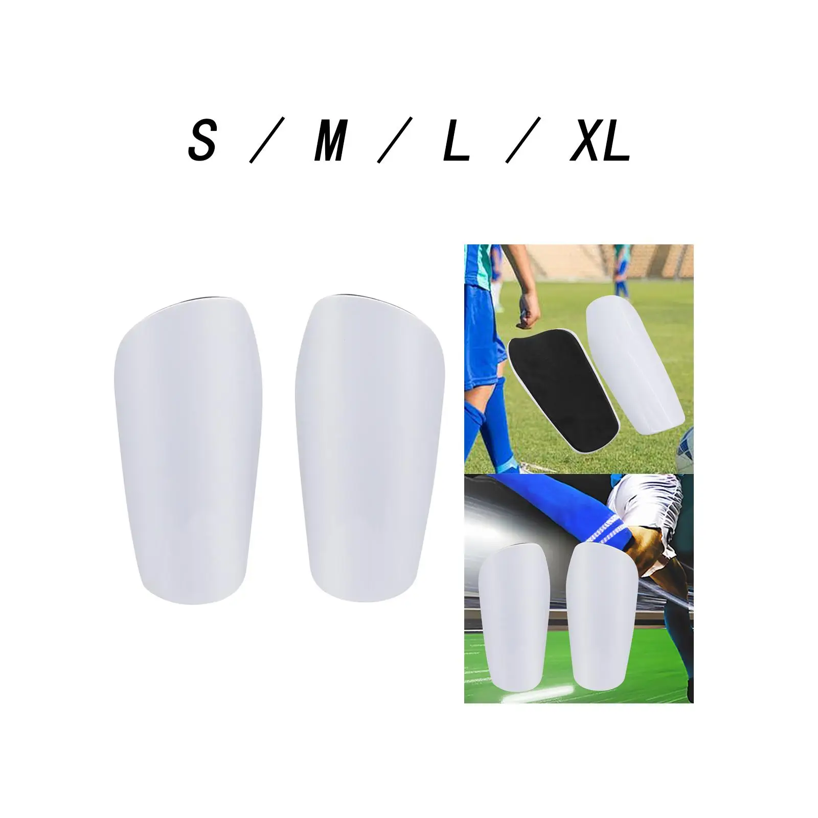 2x Football Shin Guards Breathable Knee Guards for Tibia Outdoor Youths