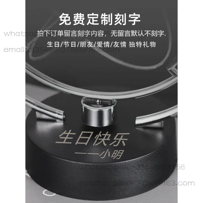 Chaos ornament perpetual machine instrument Newton pendulum billiard ball rocker Small handicraft office view 3