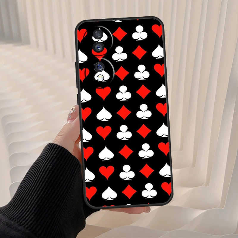 Poker Surreal Aesthetic Art Case For Honor X8 X9 X7 X6a X7a X8a X9a 10 50 70 90 Lite Magic 5 4 Lite Magic 5 Pro Cover