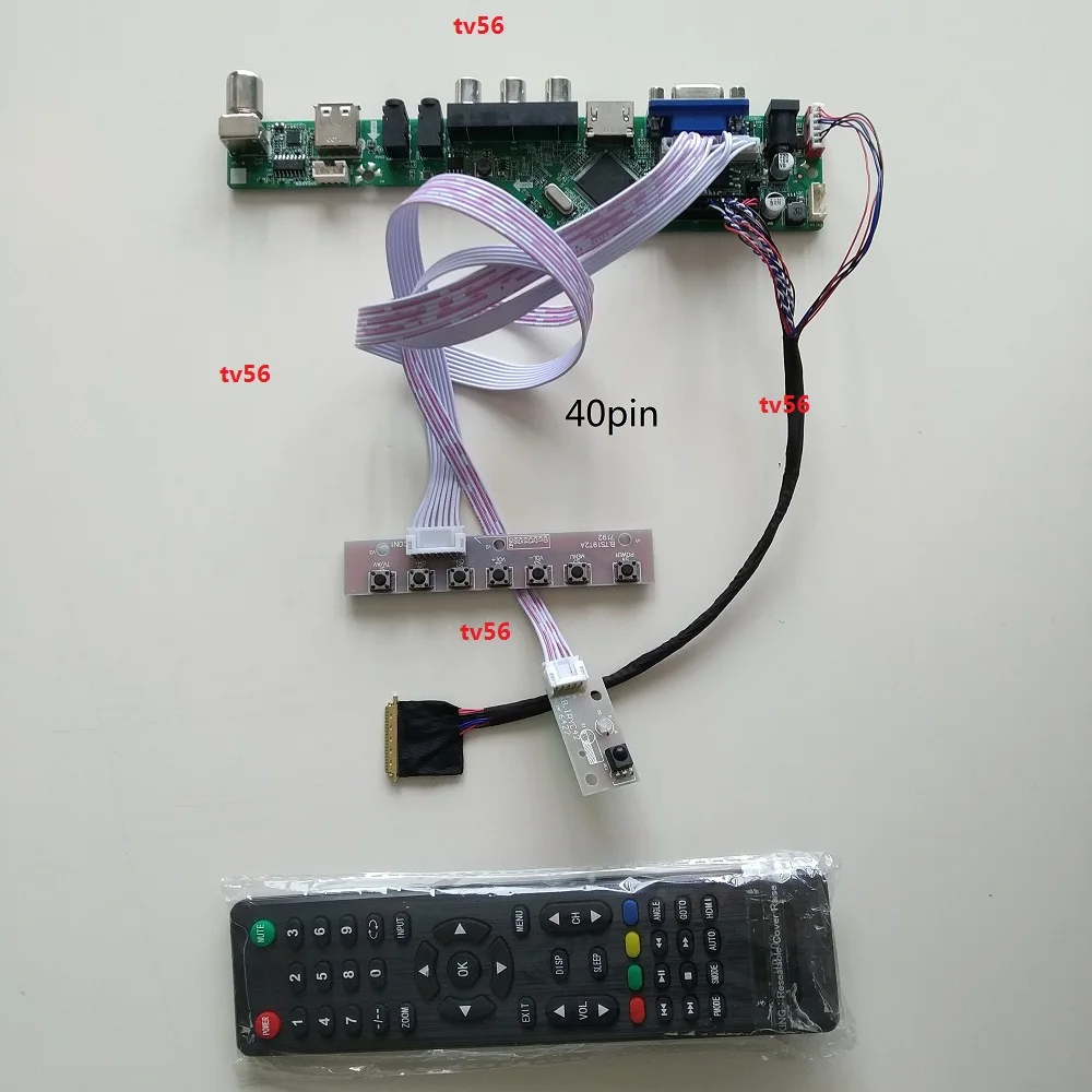 

for LP133WH2 Controller Board Digital Signal 13.3" HDMI-compatible Resolution 40pin VGA 1366X768 AV Interface Module TV USB