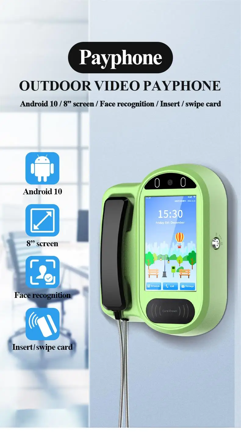 

2025 hot sale Wall-Mounted RJ45 POE Power Harsh Environment Land Line Station PSTN/GSM ATEX Telephones with Loudspeaker Public P