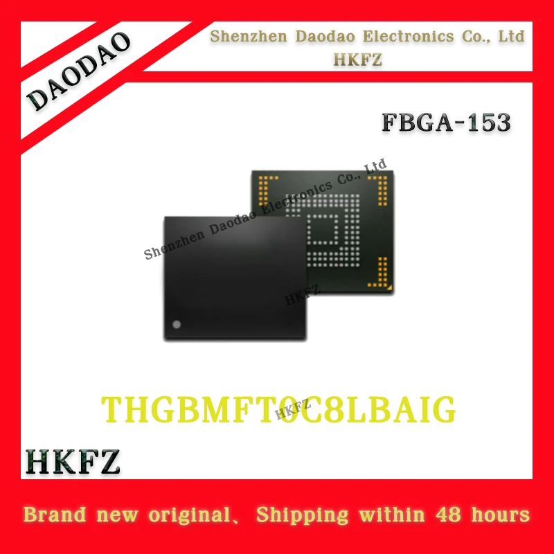 

THGBMFT0C8LBAIG BGA153 EMMC 5.0 128GB memory chip new original