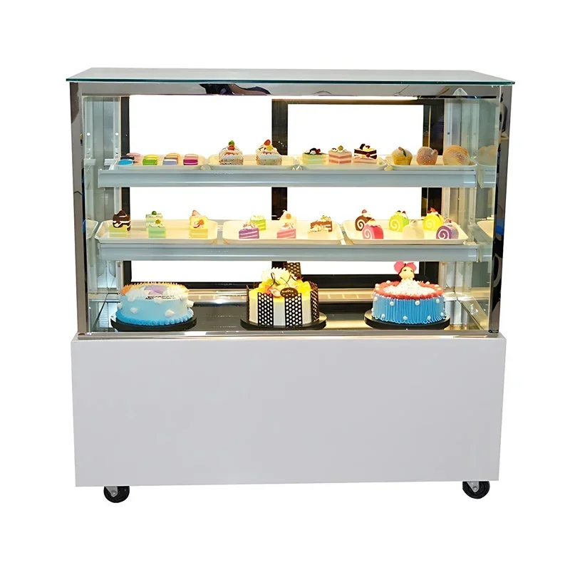 

Cake cabinet Refrigerated display cabinet Vertical candied gourd Commercial small desktop
