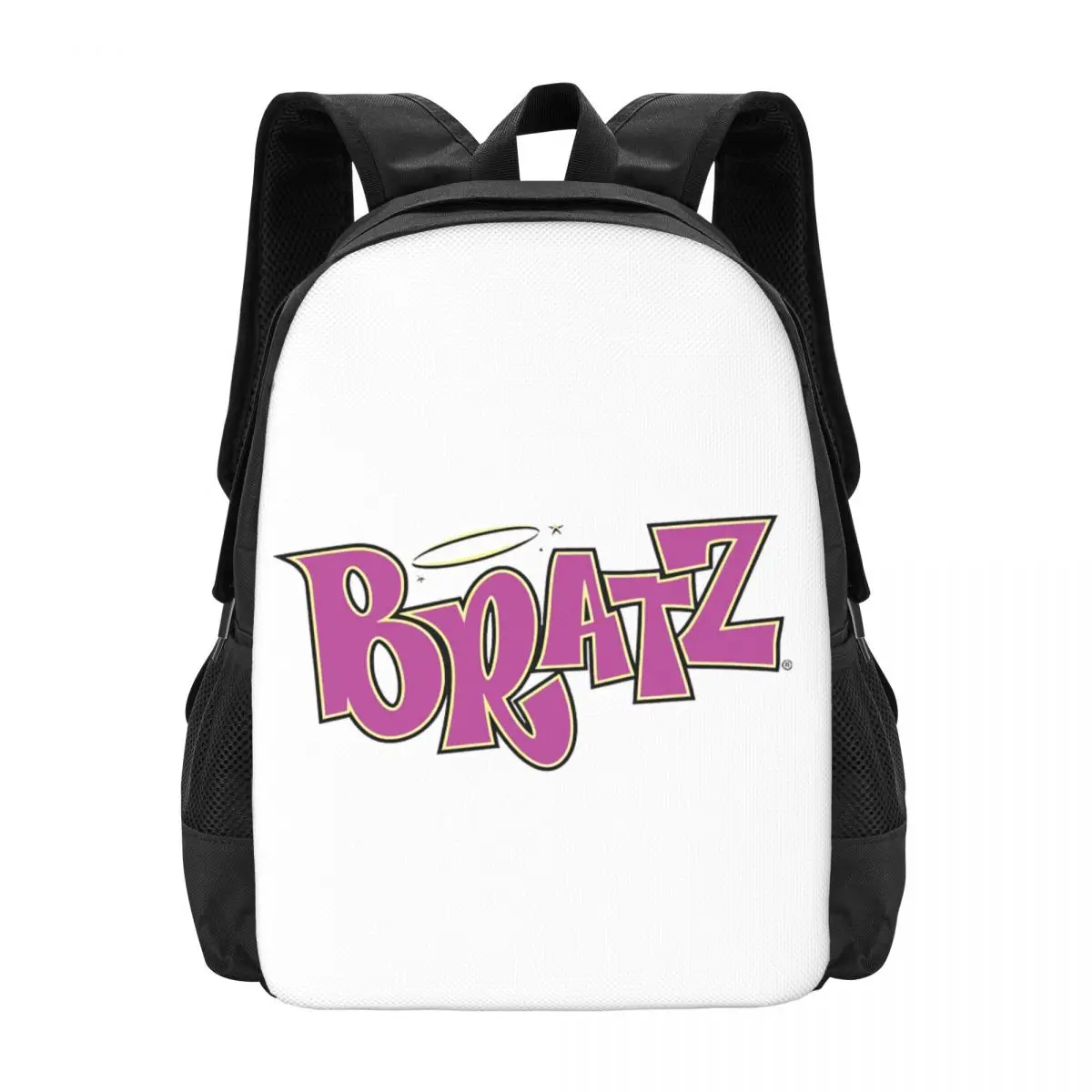 

Bratz Logo Backpack Hot Sale Daypack Large Capacity Boys Girls BookBag School Bag Shoulder Bags for Men Women