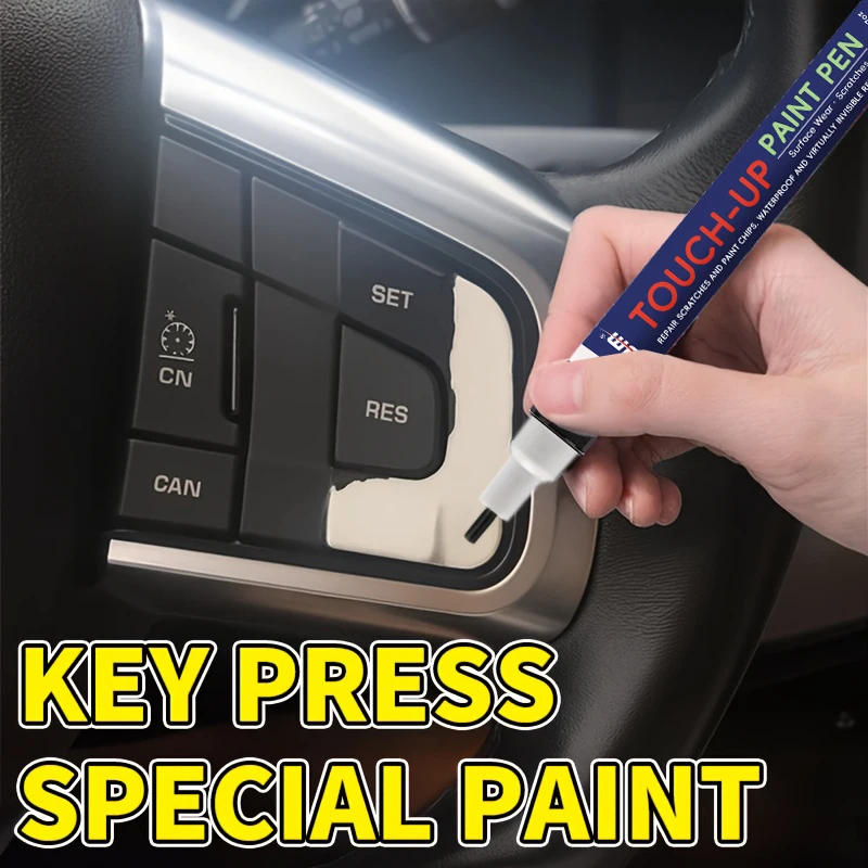 Car Interior Touch-Up Paint Pen For Steering Wheel Button Scratch Repair Leather Dashboard Refinish Pen