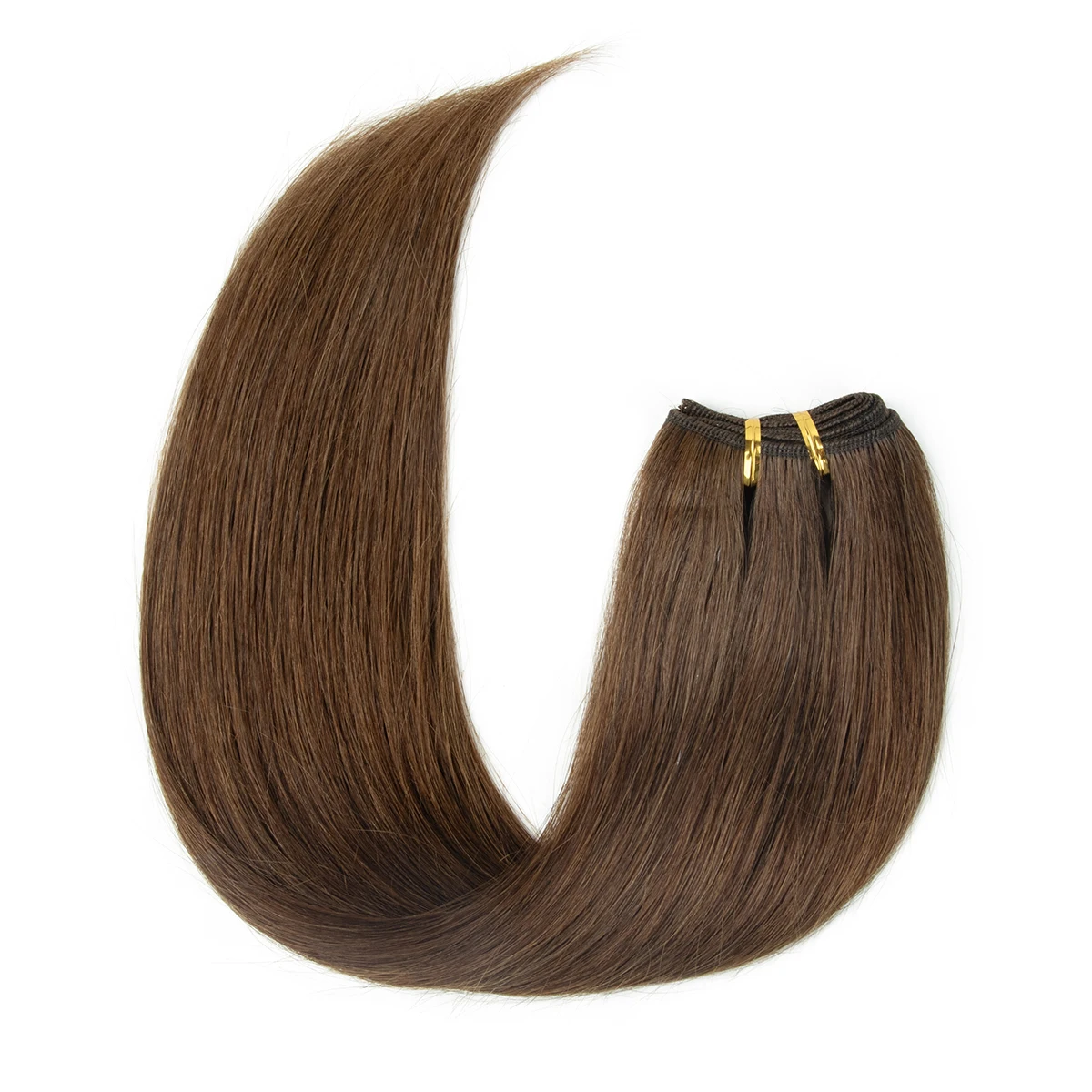 Rambut Manusia Lurus Halus Jahit Brasil dalam Mesin Bundel Rambut Manusia Remy 16 ", 20", 24 "Inci 50G/Bundel