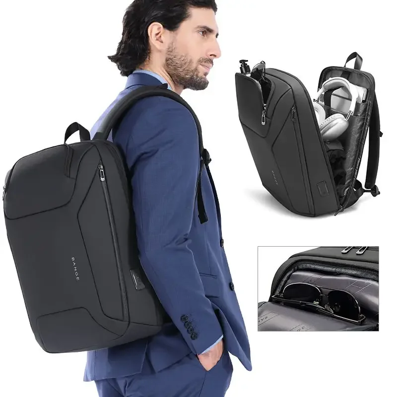 Bange New USB Laptop Backpack Multifunctional Waterproof Large Capacity Travel Bags Daily Work Business Backpack Mochila For Men