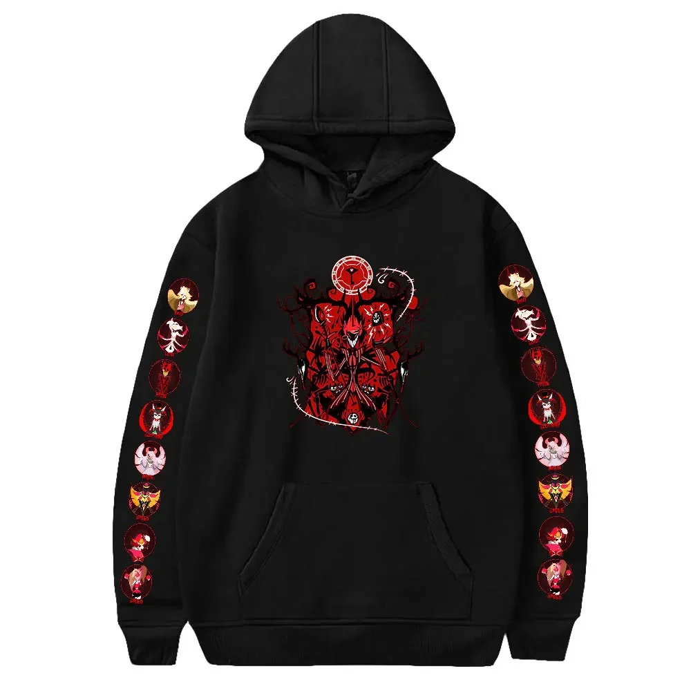 Hazbin Hotel Anime Cartoon Charlie Morningstar Printed Sweatshirt 3D Printing Hooded Sweater Tops Coat Trendy Fashion Jacket