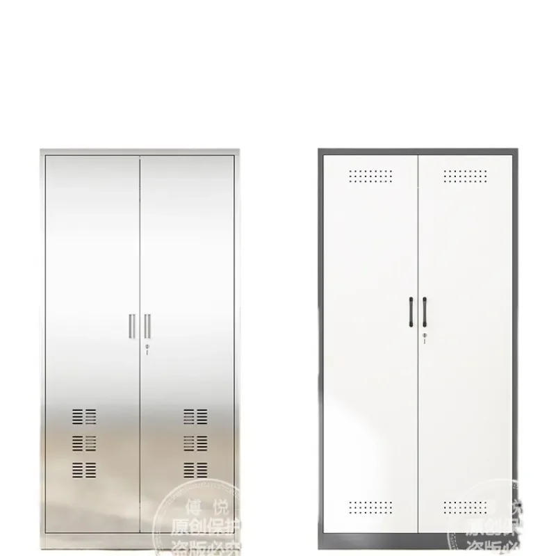 Steel Utility Cabinet with Holes for Mop Storage Balcony Outdoor Locker Sanitary Cleaning Tool Organizer Household