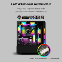 COOLMOON CM-GH2 Vertical GPU Holder with Colorful 5V ARGB Lighting Support for High-End Graphics Cards