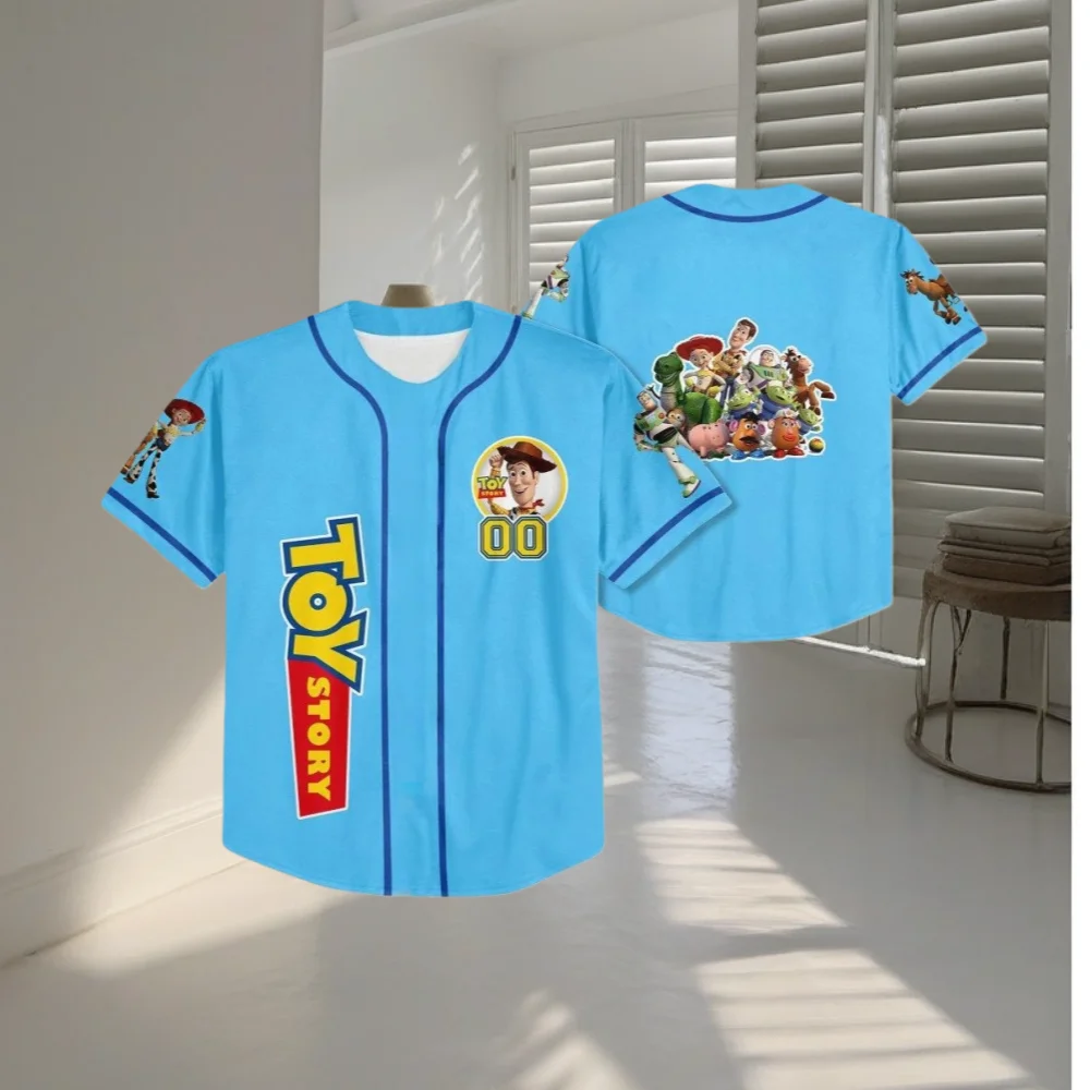 

Персонализированные бейсбольные майки Disney «История игрушек» 2026 для детей, подростков и взрослых – милые подарки для фанатов Disney (Camisas De Hombre)