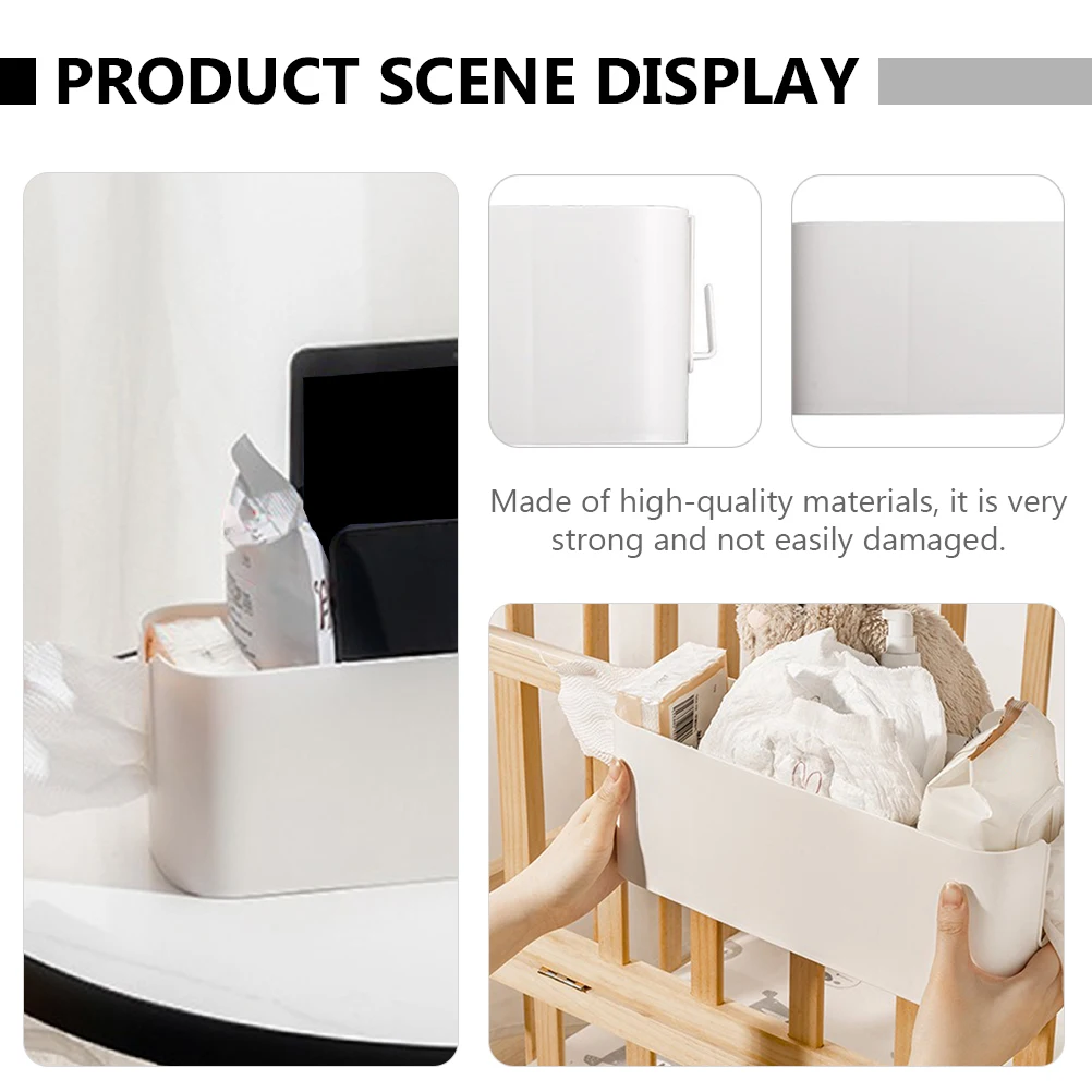 

Bedside Storage Box Nursing Bottle Container Household Diaper Tissue Diapers Holder Pp Space-saving