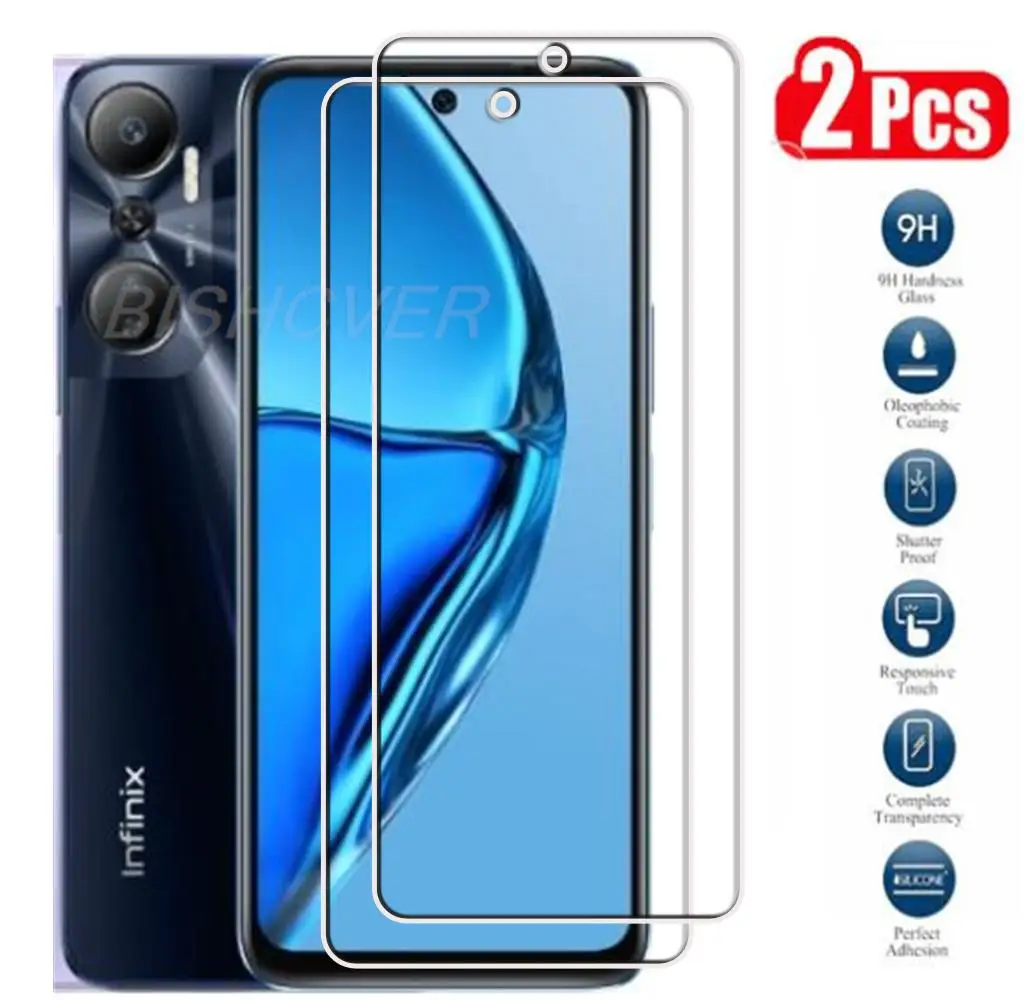 Gehärtetes Glas für Infinix Hot 20 4g Free Fire 6.82 "Schutz folie Displays chutz folie auf x6826, x6826b, x6826c Telefon glas