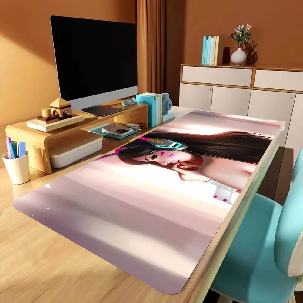 Game Overwatch D.Va Mousepad Non-slip Suitable For Office Computers Laptops E-sports Game Desk Mats XXL Keyboard