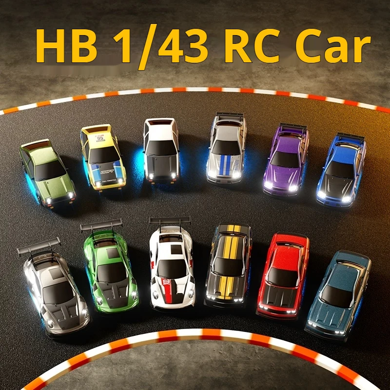 

Радиоуправляемая модель гоночного автомобиля 1:43 HBToys HB-RP4301, версия с двумя кузовами и двумя комплектами шин, 2.4G, 4WD, с гироскопом ESP, дрифт-кар, подарок для мальчиков