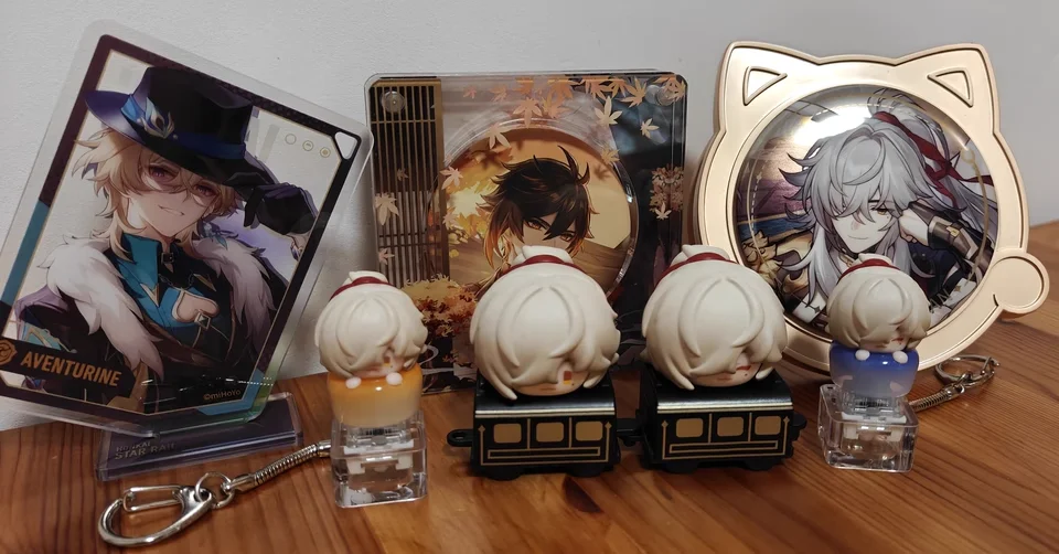 

Хонкай Звездный рельс ‌ Колпачки для клавиш на кончиках пальцев, версия Q, рисунок, аниме, колпачки для ключей Jingle Yuan Kafka Dan Heng, милые сложенные колпачки для ключей