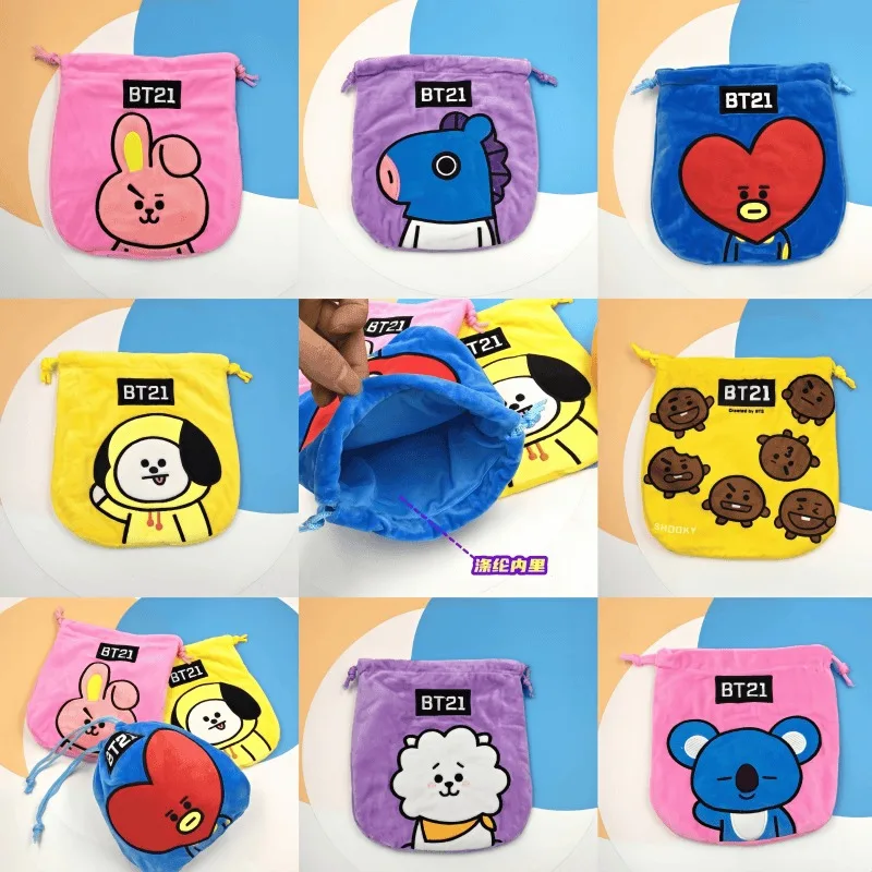20 см BT21 мультяшная плюшевая сумка для хранения аниме милая косметичка для ювелирных изделий многофункциональная сумка для хранения подарок на день рождения 20 см BT21 мультяшная плюшевая сумка для хранения аниме милая косметичка для ювелирных изделий многофункциональная сумка для хранения подарок на день рождения