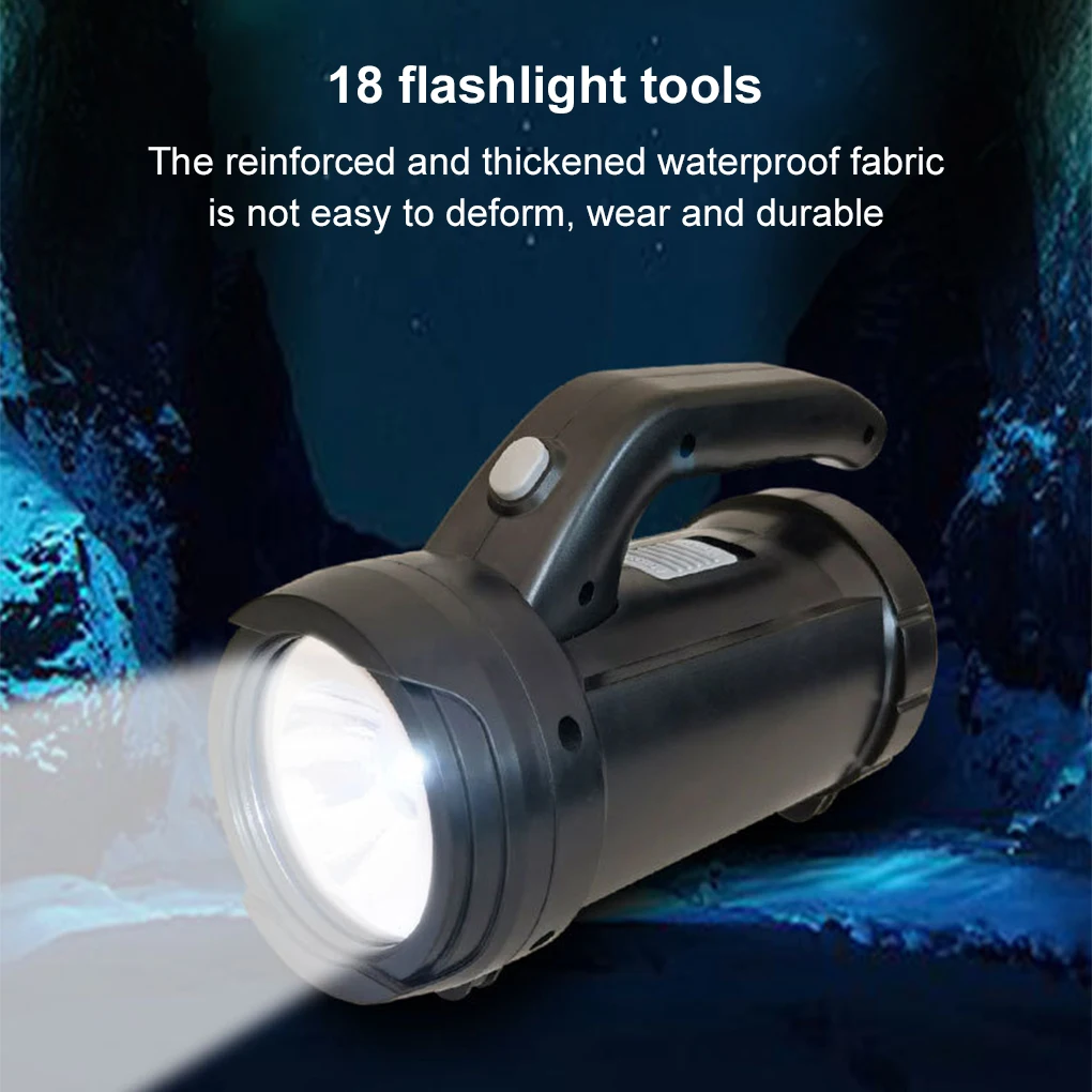 

Мощный светодиодный фонарик, перезаряжаемый супер яркий прожектор, водонепроницаемый ручной фонарь, уличный портативный рабочий светильник, легкий вес