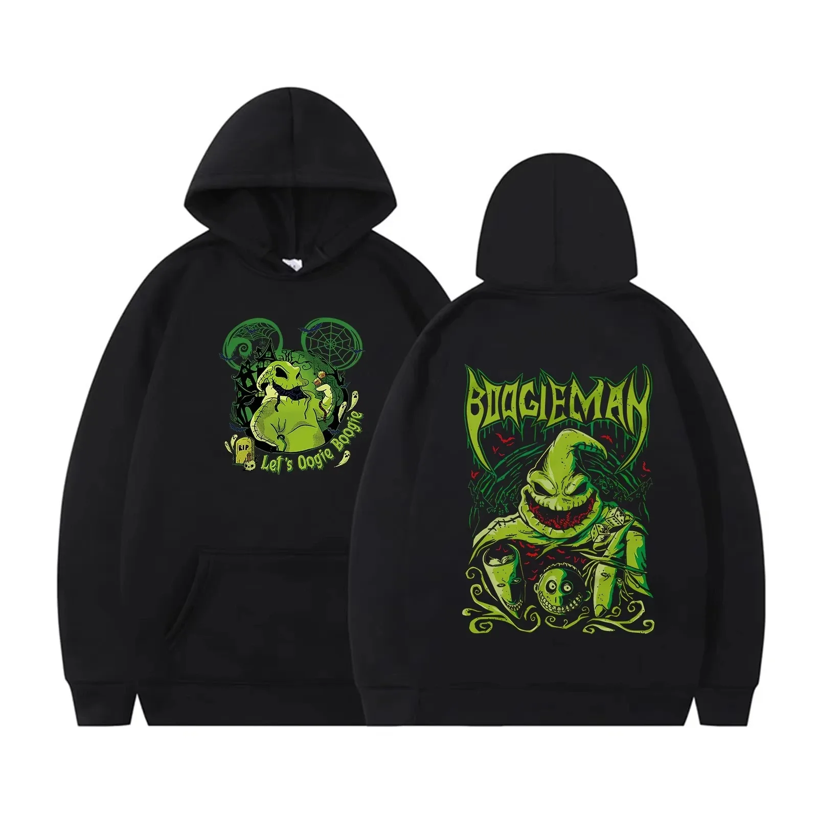 Boogie Man Sudadera con capucha Halloween Boogie Sudadera con capucha Pesadilla antes de Navidad Tops Oogie Boogie Camisa Familia Fiesta de Halloween 2025 Camisa