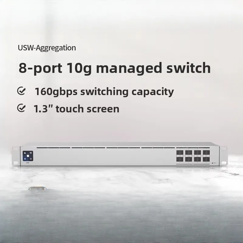 USW-Aggregation 8-port 10G managed aggregation fiber optic switch