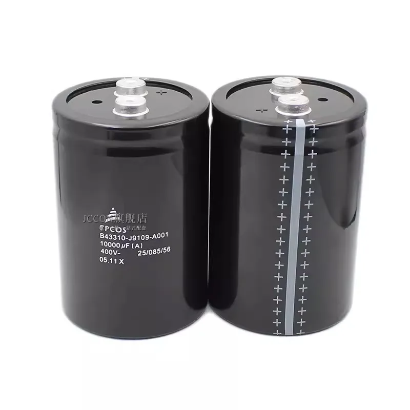 1pc 400V 10000UF Screwed Electrolytic Capacitor Inverter 90*130mm