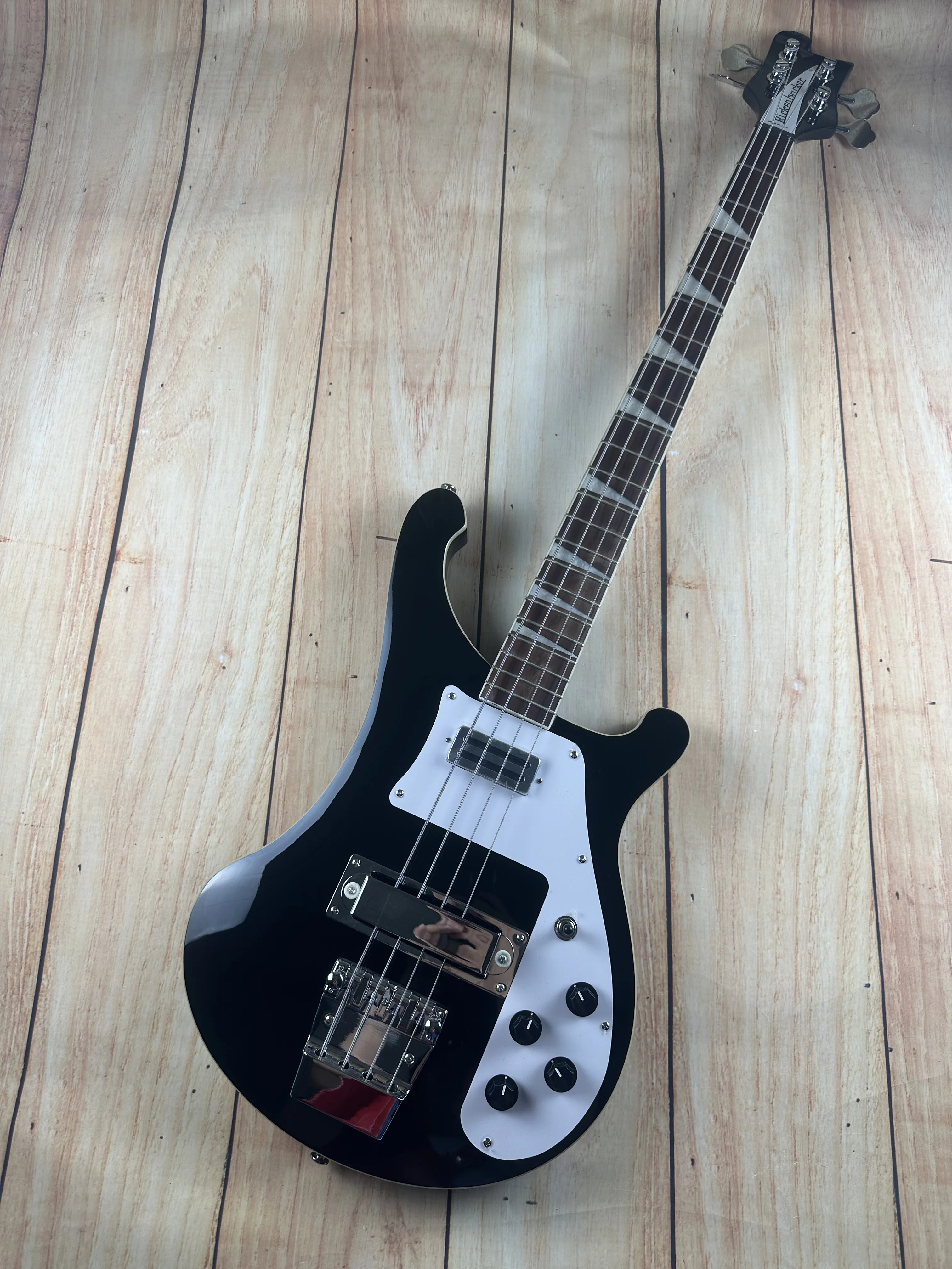 

Ricken 4003 Backer Bass Electric Guitar BLACK Color Chrome Hardware High Quality Guitarra Free Shipping