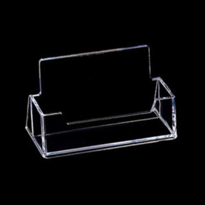 Acrylic Transparent Desktop Business Card Holder Place Card Holder Shelf Box